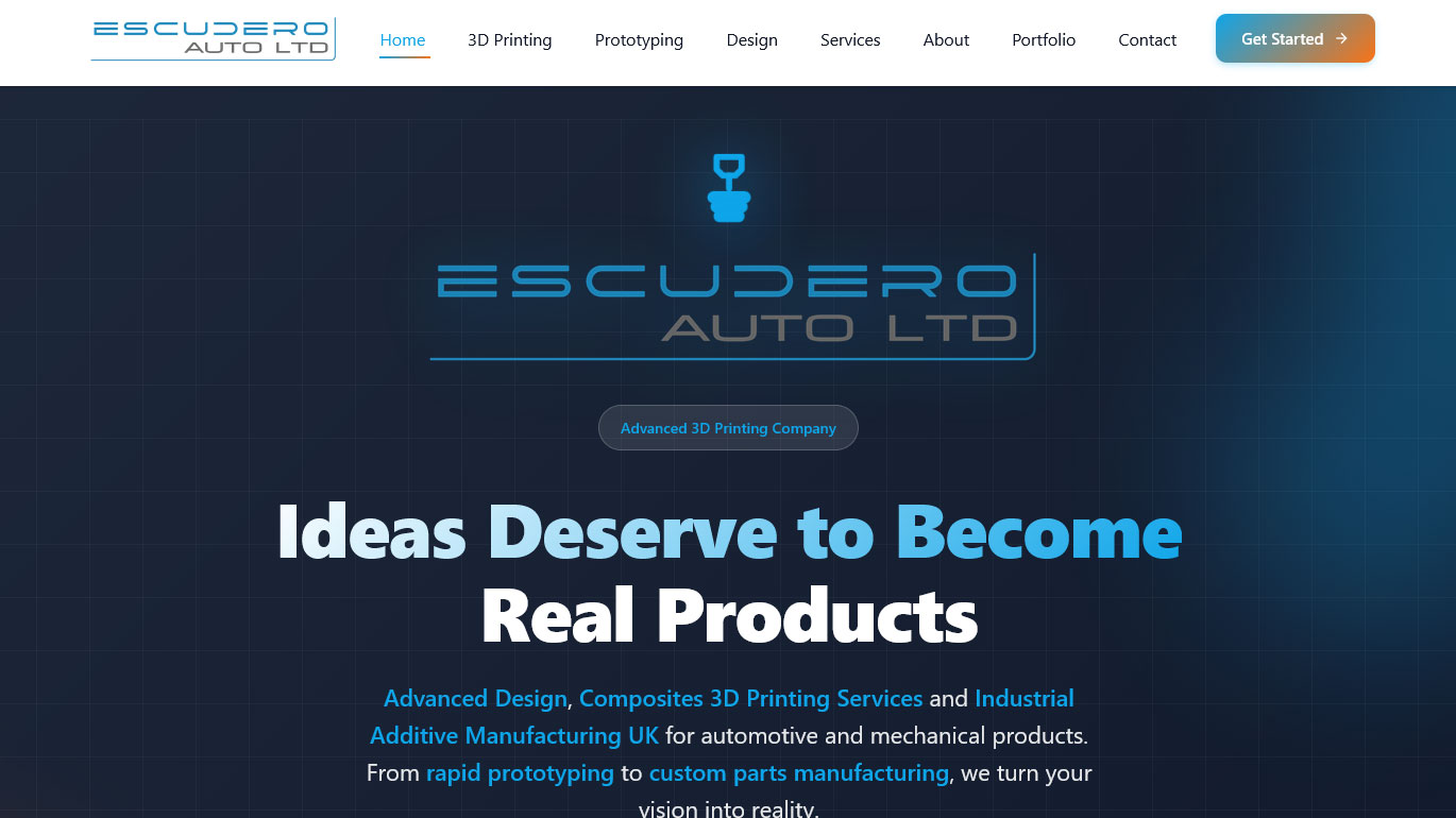 Escudero Auto website