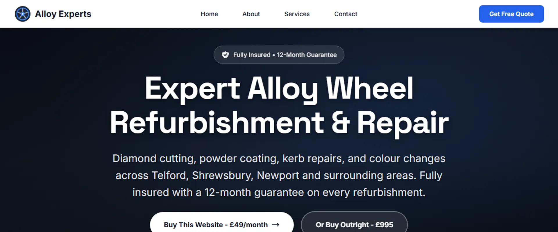 Alloy Experts website template