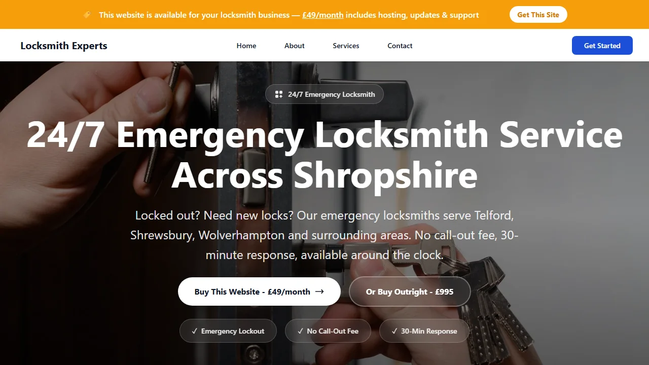 Locksmith Experts website template